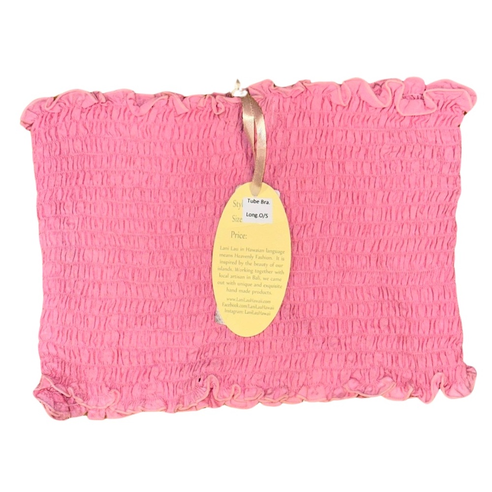 LANI LAU - Pink One Size Tube Top - NWT
